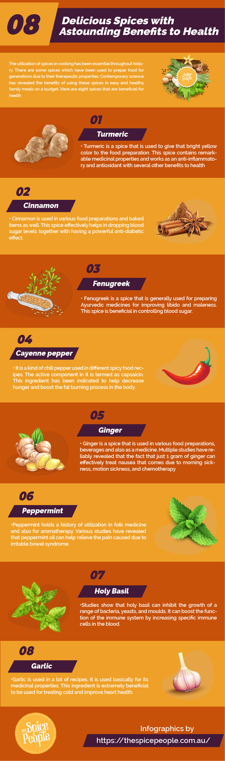 8 Delicious Spices With Astounding Benefits To Health