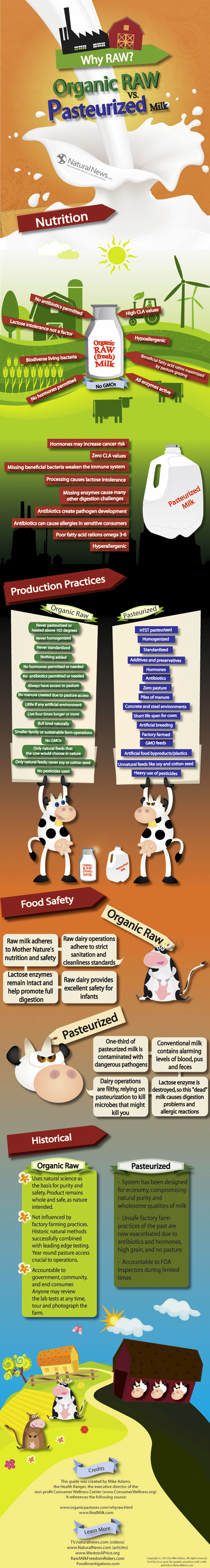 Organic Raw Vs. Pasteurized Milk