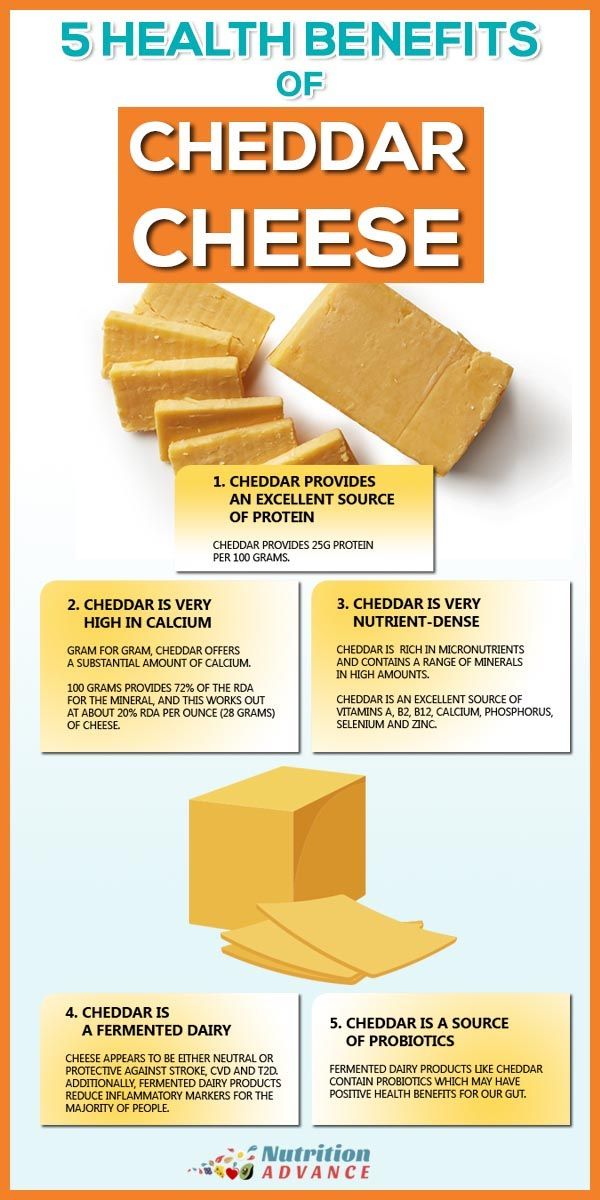 5 Health Benefits of Cheddar Cheese