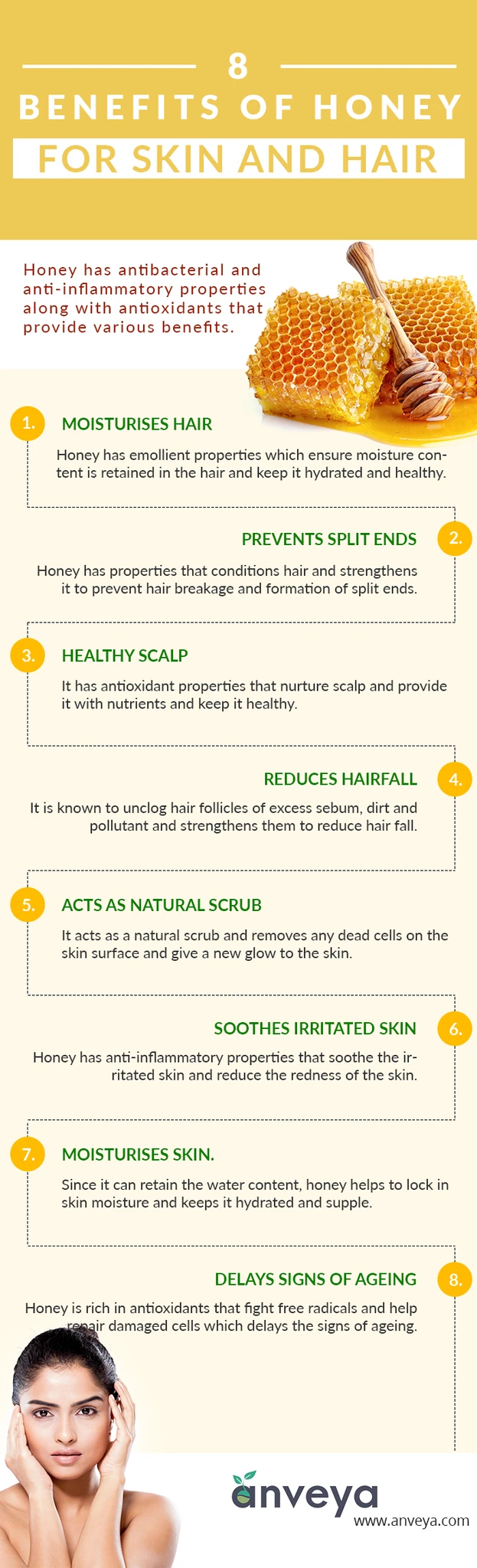 8 Benefits of Honey for Skin and Hair