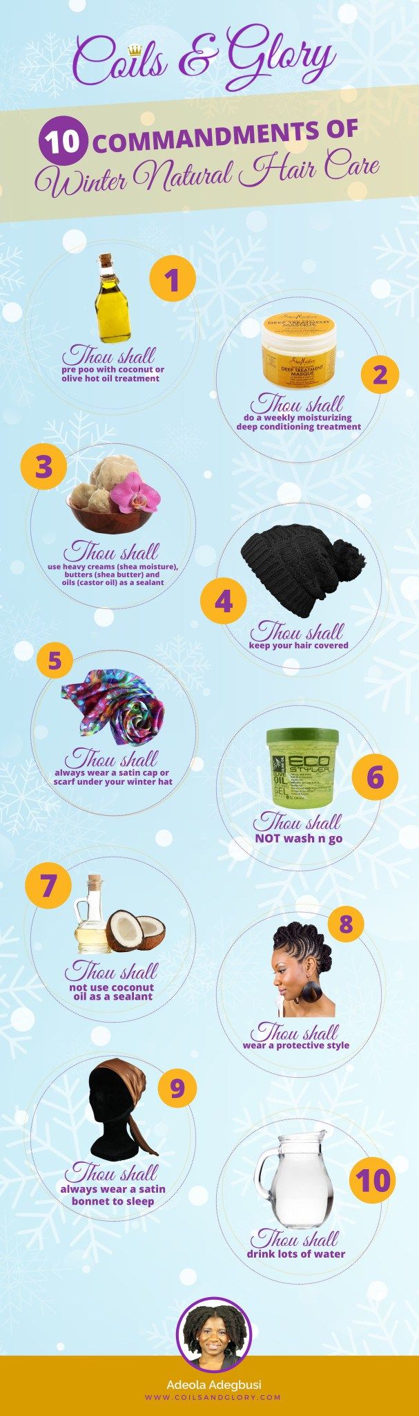 10 Commandments of Winter Natural Hair Care