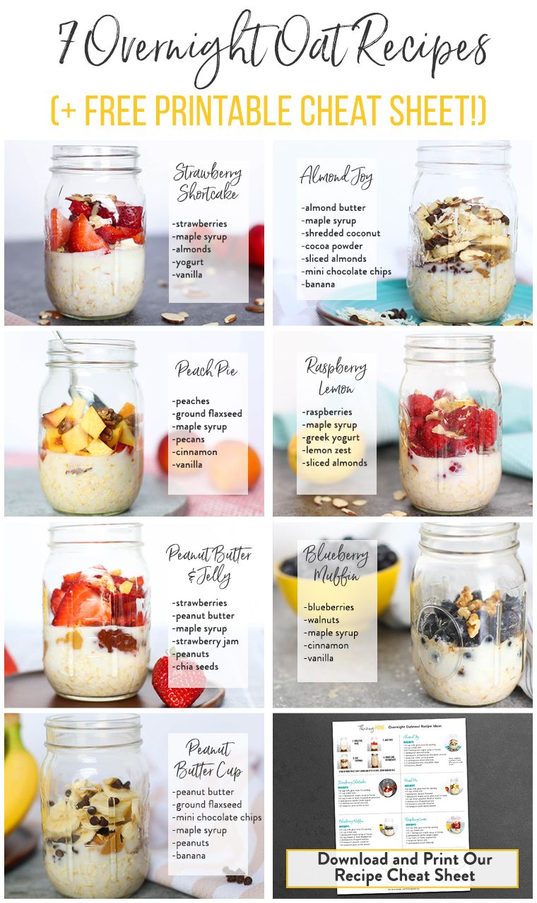 7 Overnight Oat Recipes