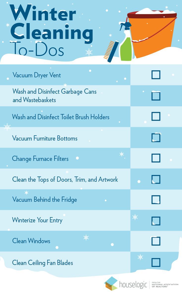 Winter Cleaning Checklist