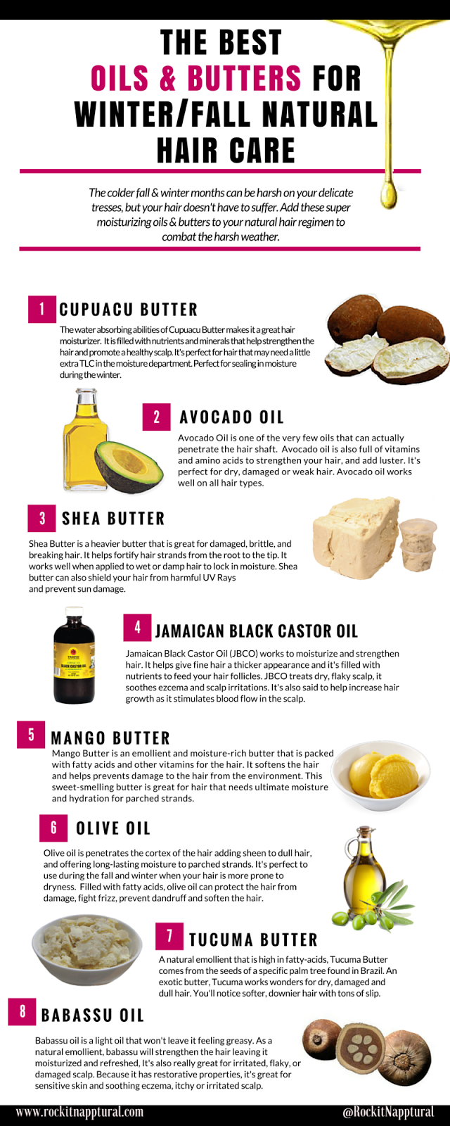 The Best Oils & Butters for Winter & Fall Hair Care