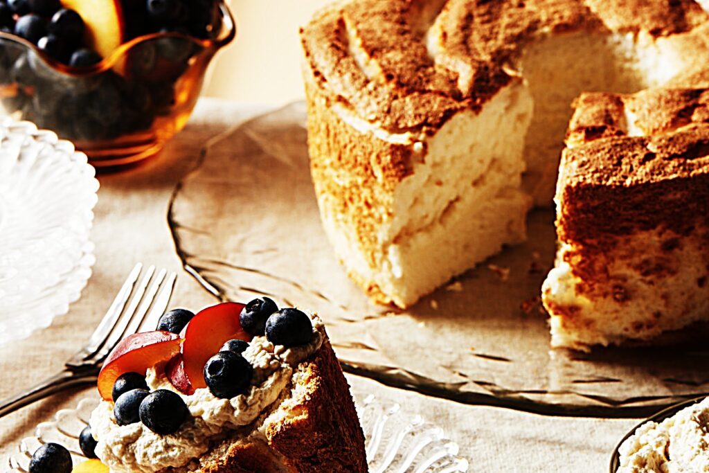 Meal photo - Angel Food Cake with Marsala Whipped Cream and Fresh Berries