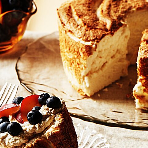 Meal photo - Angel Food Cake with Marsala Whipped Cream and Fresh Berries