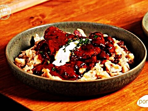 Meal photo - Bakonyi Pork Chops with Hungarian Dumplings