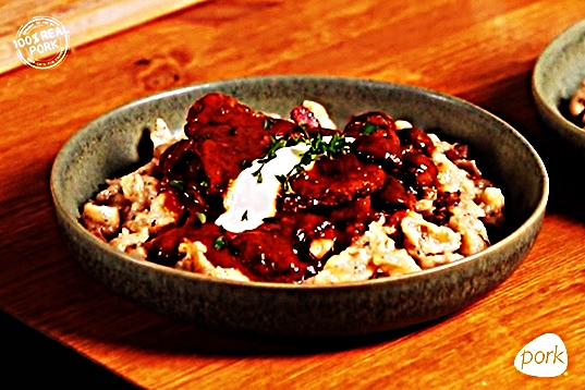 Meal photo - Bakonyi Pork Chops with Hungarian Dumplings