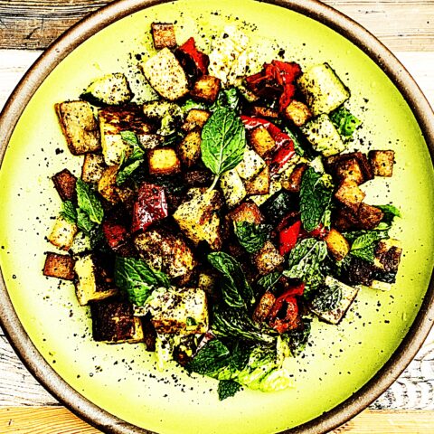 Meal photo - Bread Cheese Fattoush