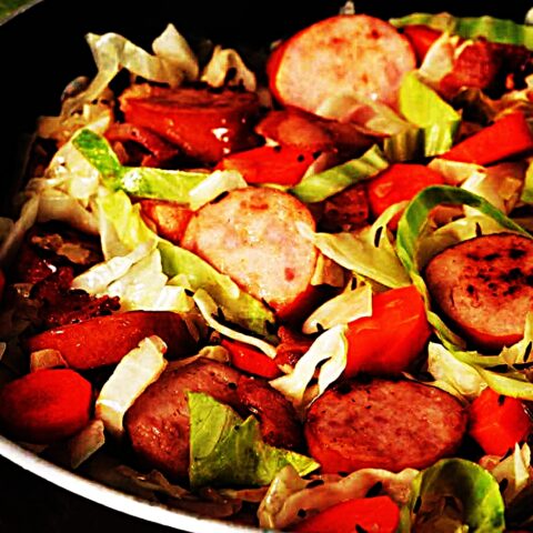 Meal photo - Cabbage And Sauerkraut With Smoked Sausage