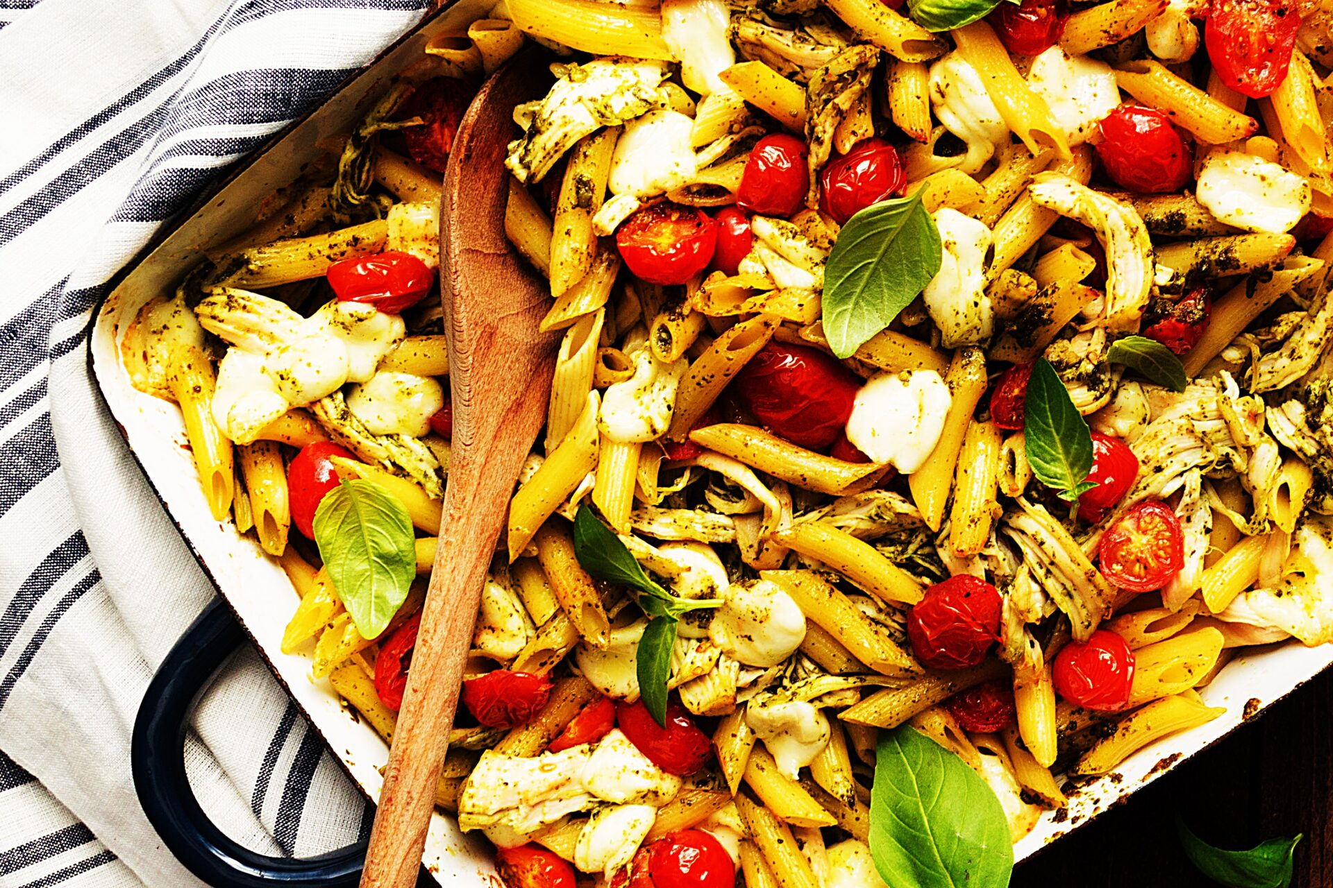 Meal photo - Caprese Chicken Pesto Pasta Bake