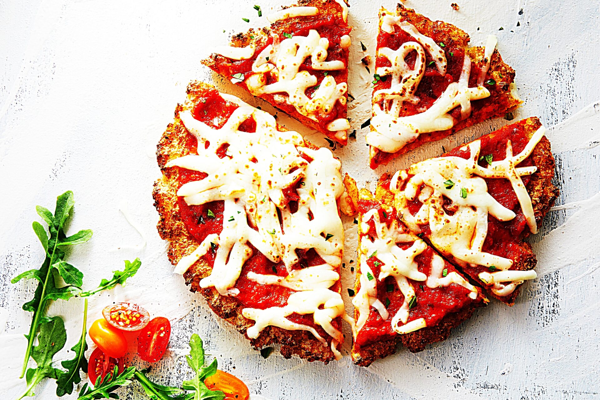 Meal photo - Cheesy Gluten-Free Cauliflower Crust Pizzas