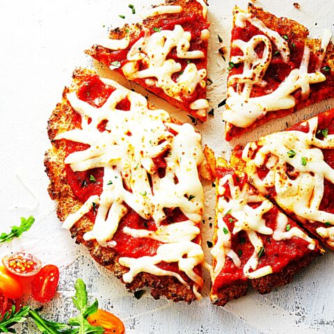 Meal photo - Cheesy Gluten-Free Cauliflower Crust Pizzas