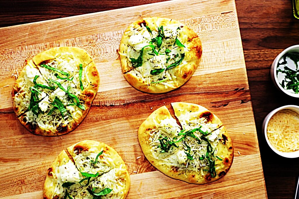 Meal photo - Easy White Cheese & Garlic Pizzas