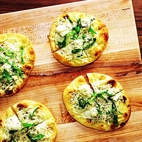 Meal photo - Easy White Cheese & Garlic Pizzas