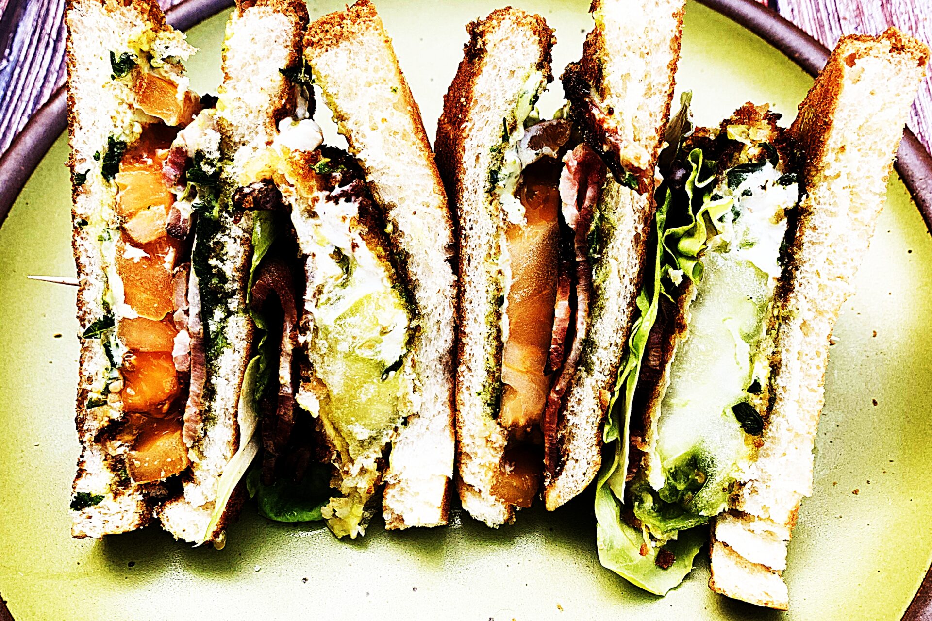 Meal photo - Fried Green Tomato BLT in Seconds