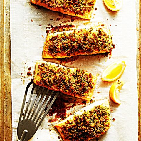 Meal photo - Golden Parmesan-Herb Crusted Salmon