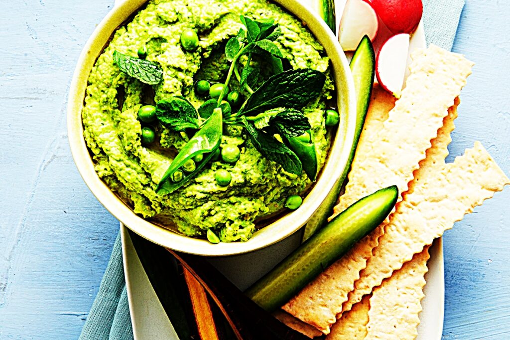 Meal photo - Green Pea & Mint Hummus