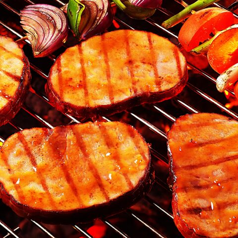 Meal photo - Grilled Ham Steaks with Apricot Glaze