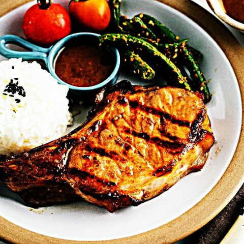 Meal photo - Grilled Kurobuta Pork Chops with Miso Sauce