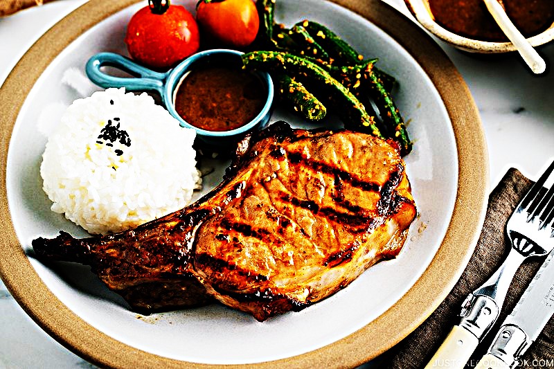 Meal photo - Grilled Kurobuta Pork Chops with Miso Sauce