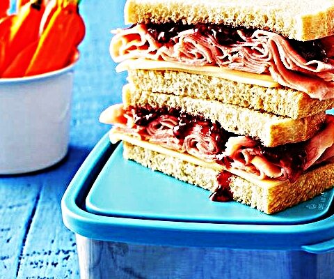 Meal photo - Ham Jam Sandwich