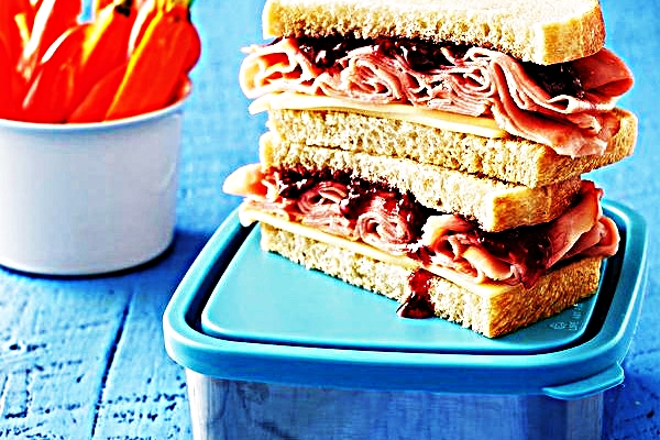 Meal photo - Ham Jam Sandwich