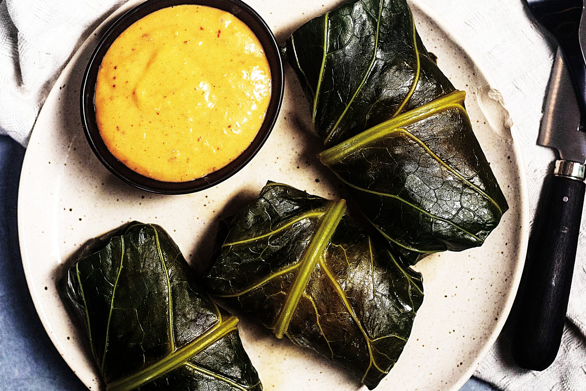 Meal photo - Healthy Collard Green Dirty Rice Wraps