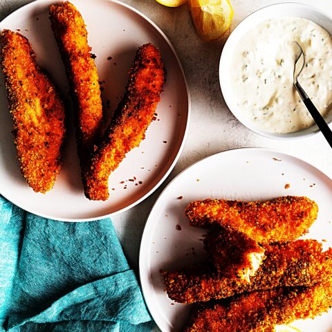 Meal photo - Homemade Salmon Fish Sticks with Quick Tartar Sauce