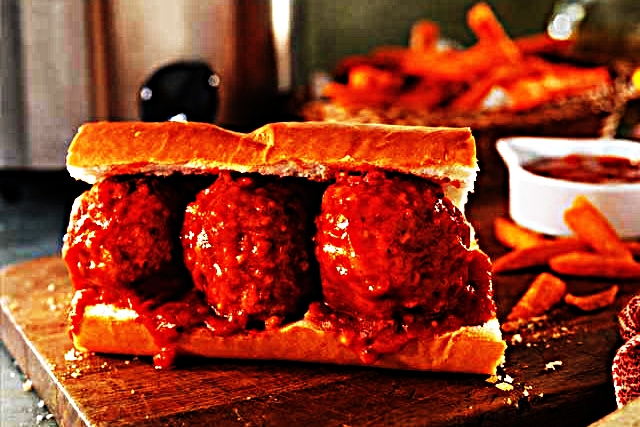 Meal photo - Italian Stuffed Pork Meatball Sandwich