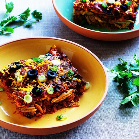 Meal photo - Lazy Pork Enchiladas with Red Sauce