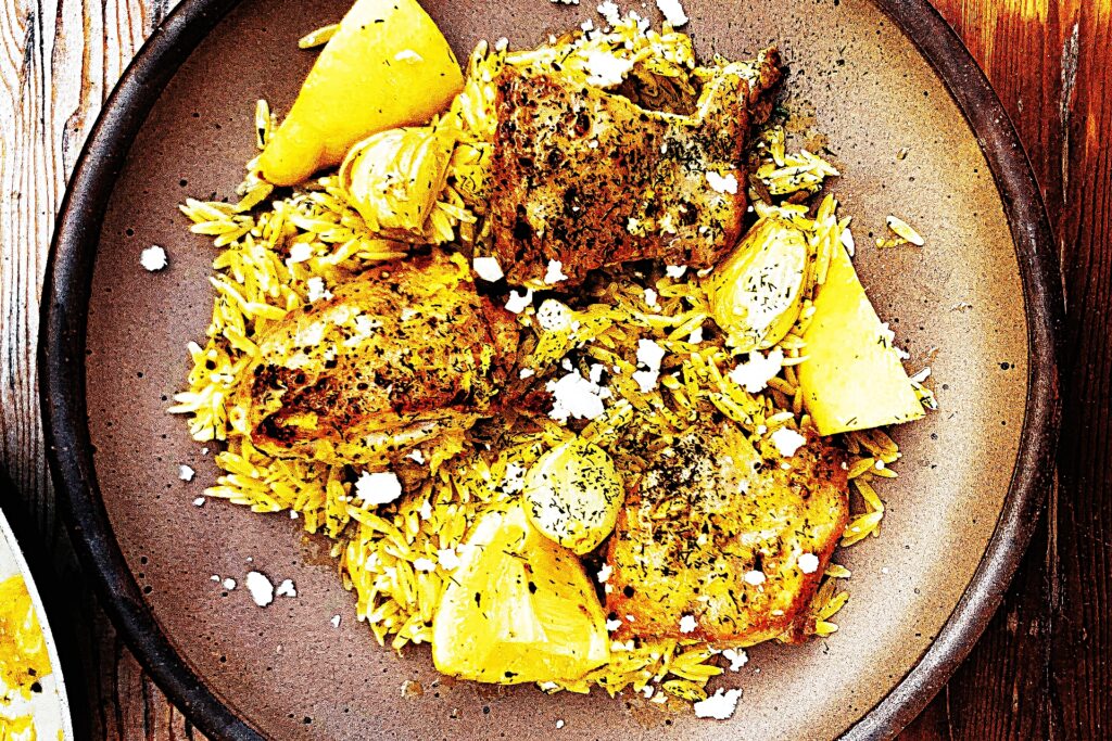 Meal photo - Lemon Chicken with Feta Orzo