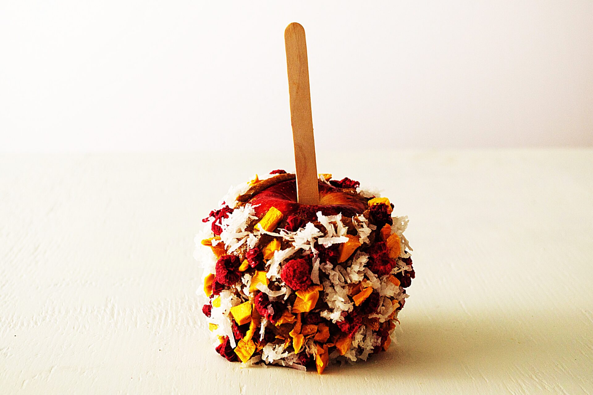 Meal photo - Mango, Raspberry, and Coconut Caramel Apples