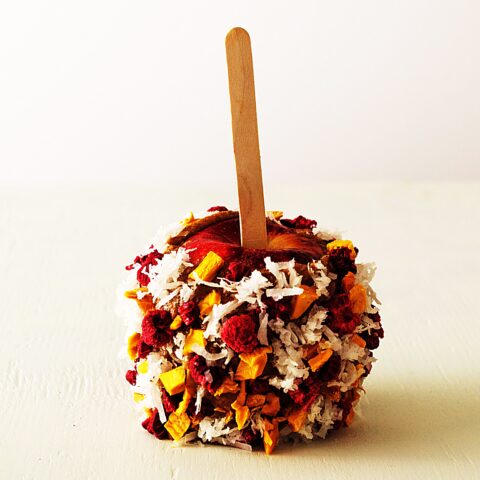 Meal photo - Mango, Raspberry, and Coconut Caramel Apples