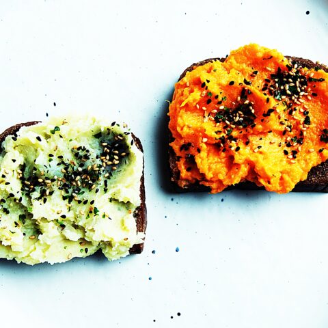 Meal photo - Mashed Sweet Potato Toasts with Furikake