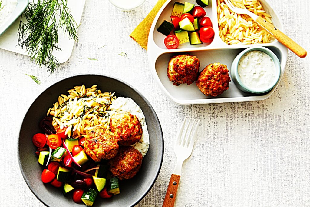 Meal photo - Mediterranean Meatball and Orzo Bowls