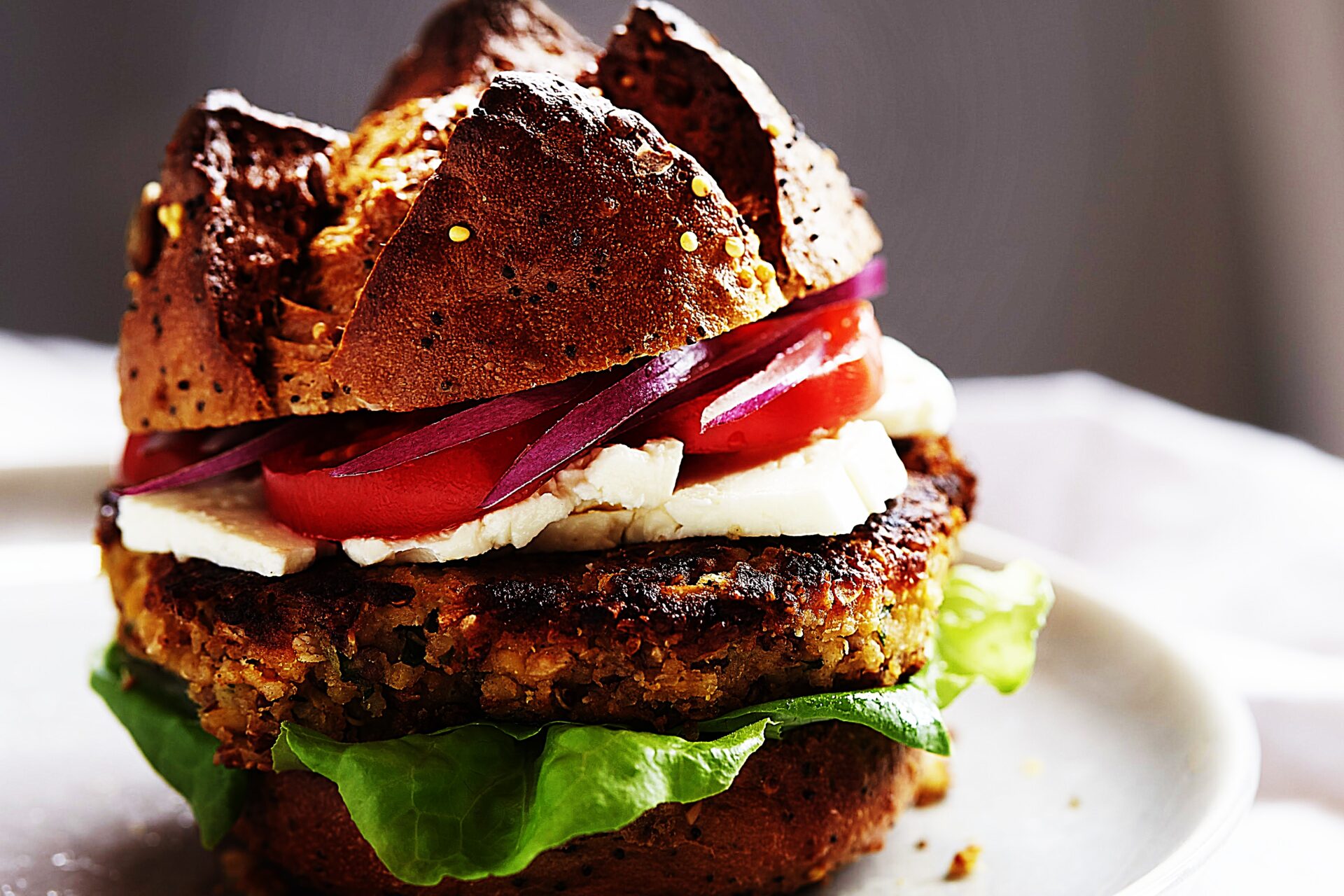 Meal photo - Middle Eastern Veggie and Grain Burger