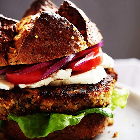 Meal photo - Middle Eastern Veggie and Grain Burger