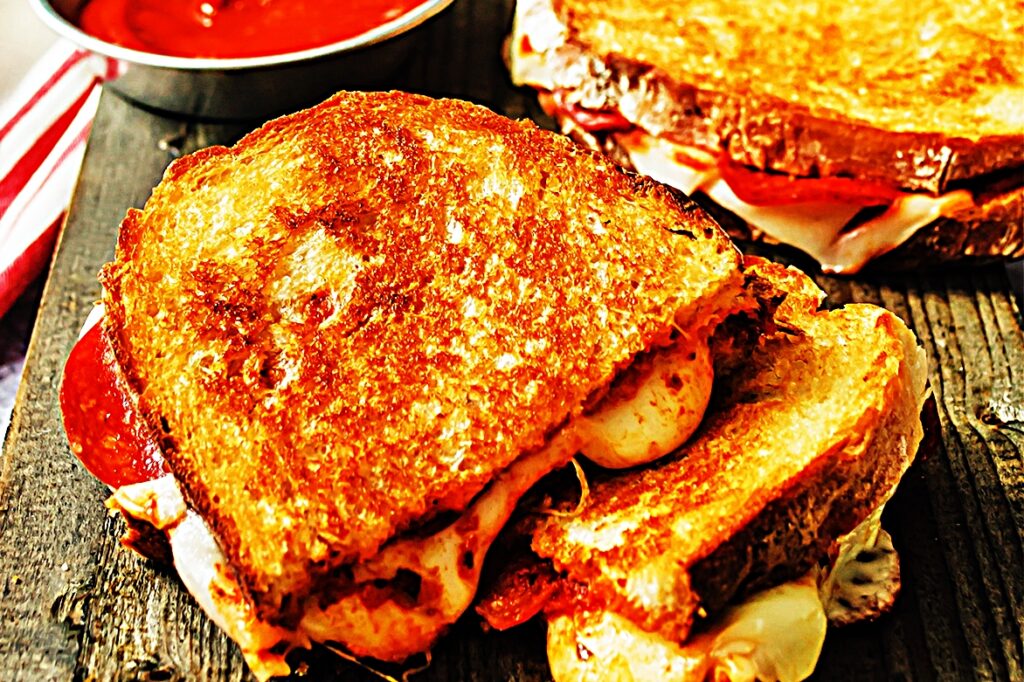 Meal photo - Oven-Baked Pizza Grilled Cheese Sandwiches