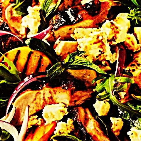 Meal photo - Portuguese Chicken with Peach & Feta Salad