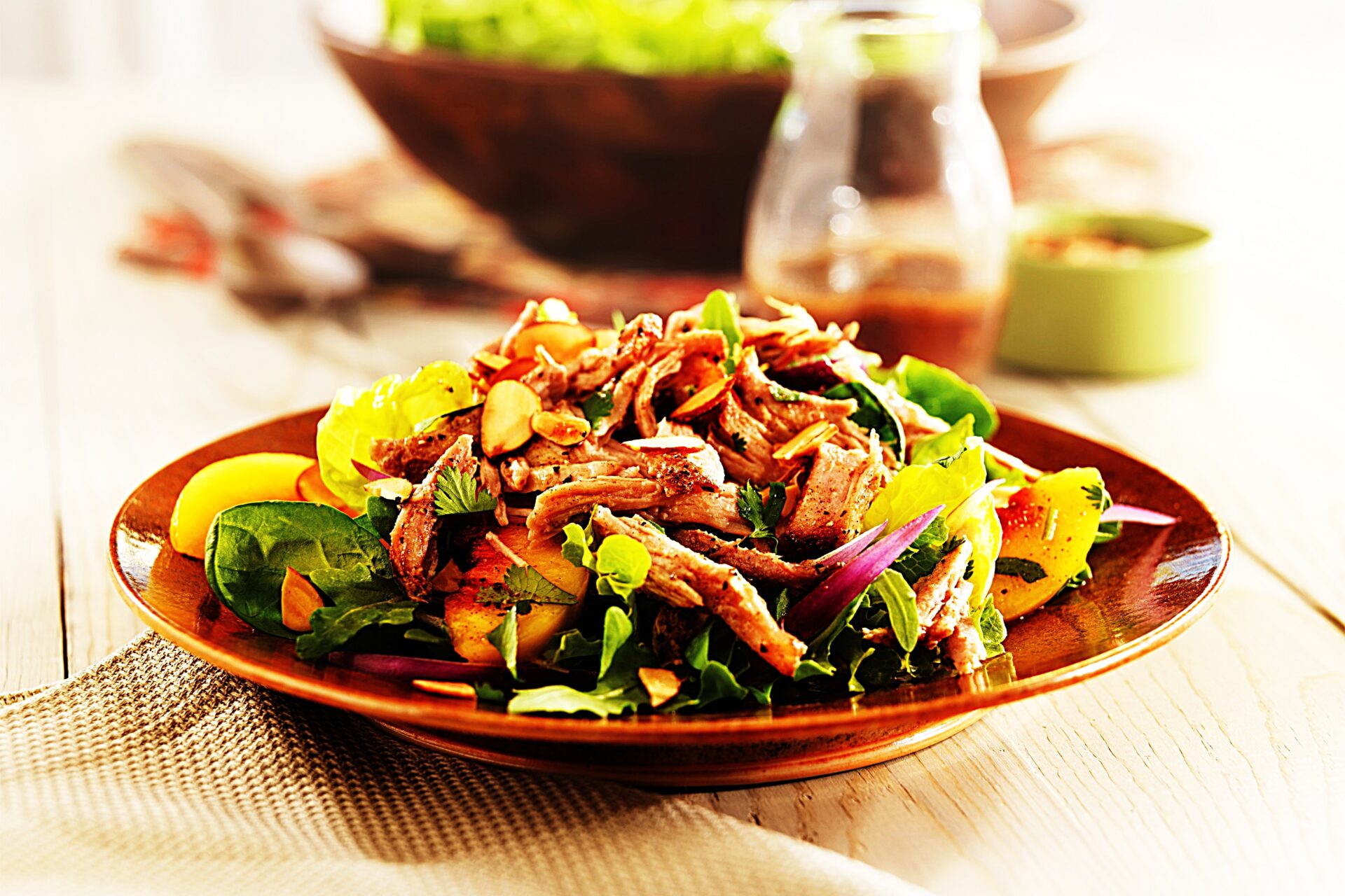 Meal photo - Pulled Pork Salad with Peaches and Cilantro