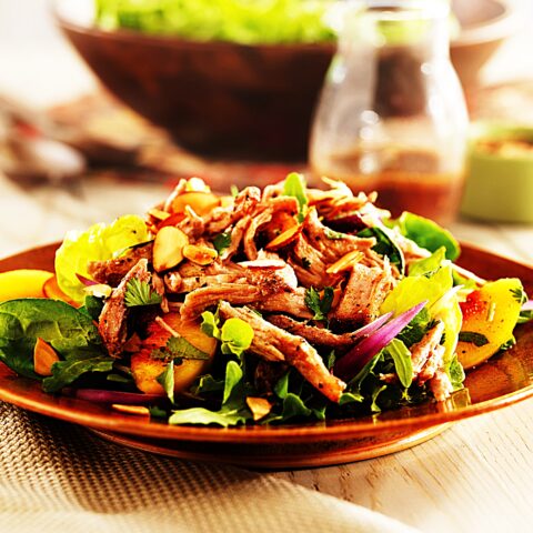 Meal photo - Pulled Pork Salad with Peaches and Cilantro