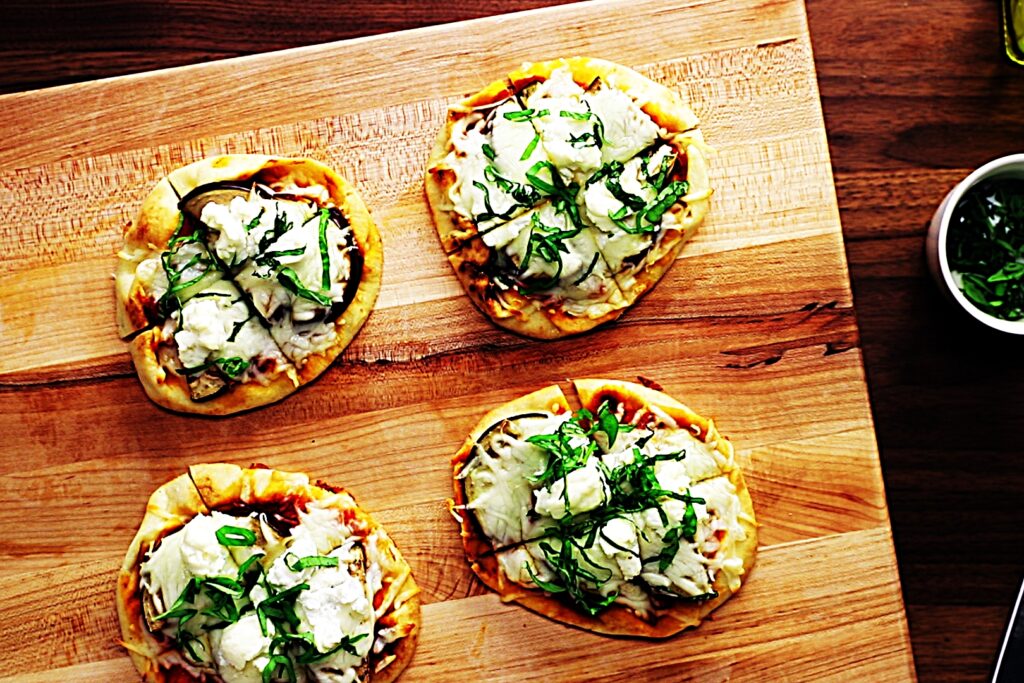 Meal photo - Quick & Easy Eggplant Naan Pizzas