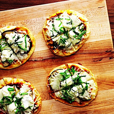 Meal photo - Quick & Easy Eggplant Naan Pizzas