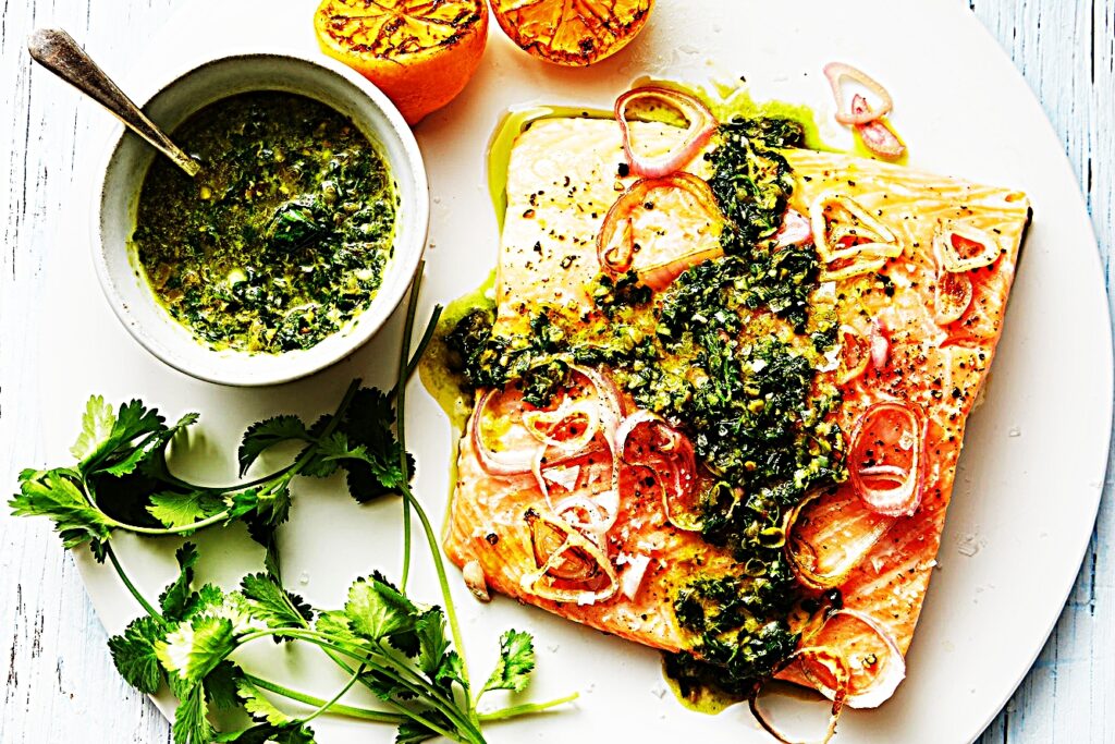 Meal photo - Roasted Salmon with Salsa Verde