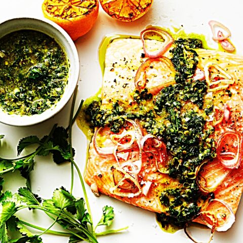 Meal photo - Roasted Salmon with Salsa Verde