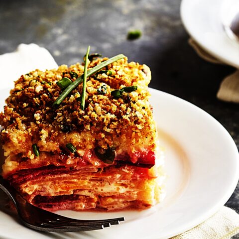 Meal photo - Root Vegetable and Pancetta Gratin