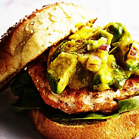 Meal photo - Salmon Burgers with Mango Avocado Salsa