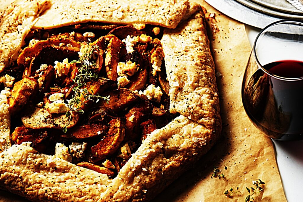 Meal photo - Savory Butternut Squash, Apple, Thyme, and Goat Cheese Galette