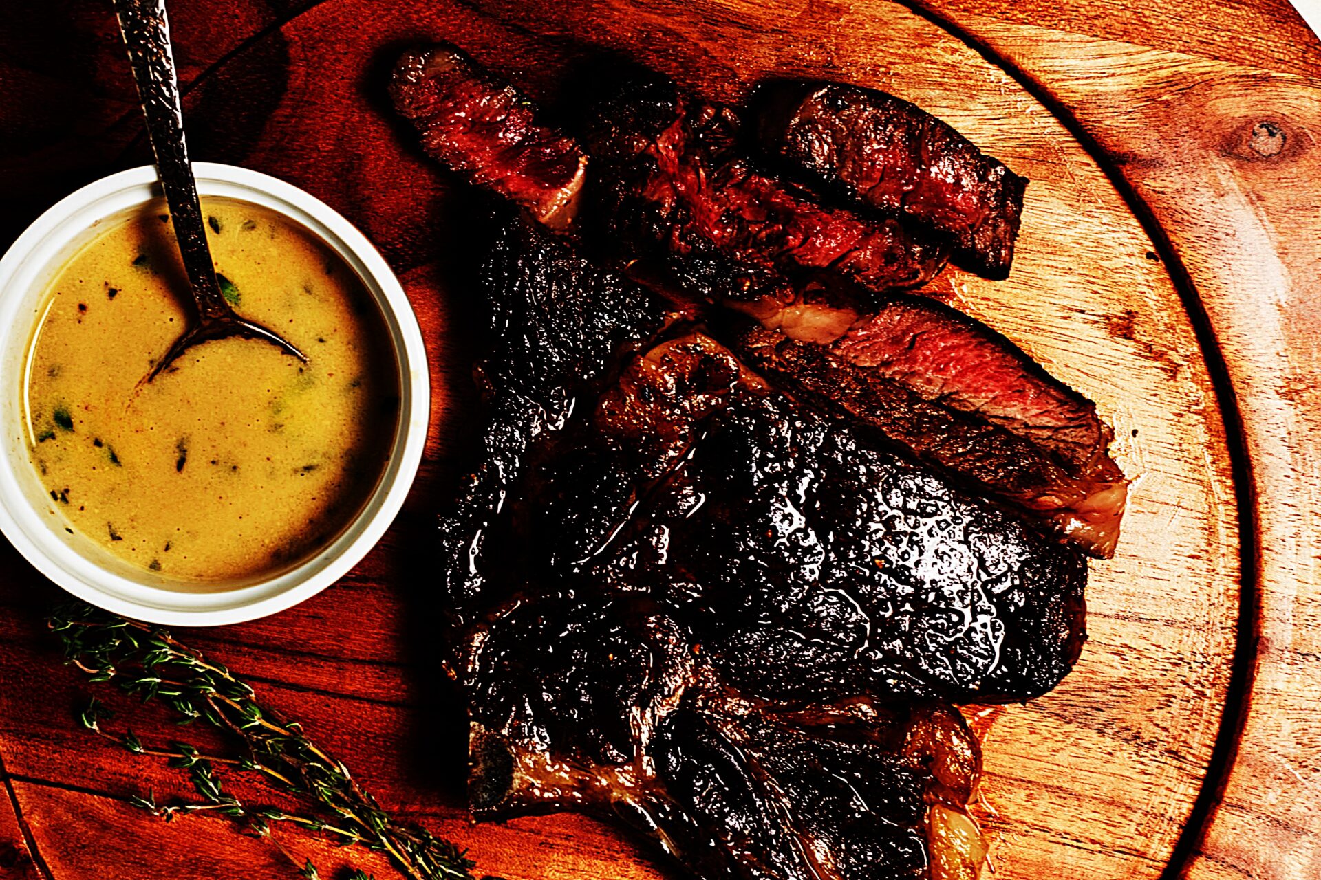 Meal photo - Seared Ribeye Steak with Garlic Herb Pan Sauce